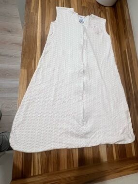 Halo SleepSack White and Light Pink Infant Wearable Blanket